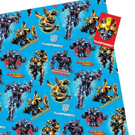 Transformers Gift Wrap & Tags £1.89